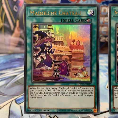 3x Madolche Chateau - GFTP-EN117 - Ultra Rare - 1st Edition - NM Playset Yugioh - Picture 2 of 20