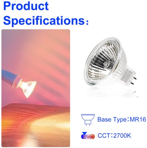 6x 2 Pin MR11 20W GU4 Halogen Reflector Spot Light Bulb Lamp 12V UV Filter UK - Picture 9 of 14
