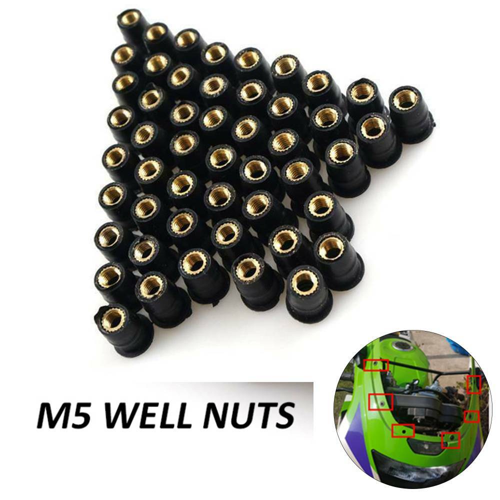 Rubber Well Nut Windshield Fairing For Kawasaki Ninja ZX-6R