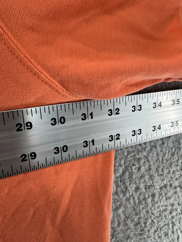 The Foundry Supply Co Men's Polo T Shirt Solid Orange Quarter Button Size 4XL - Image 4 of 4