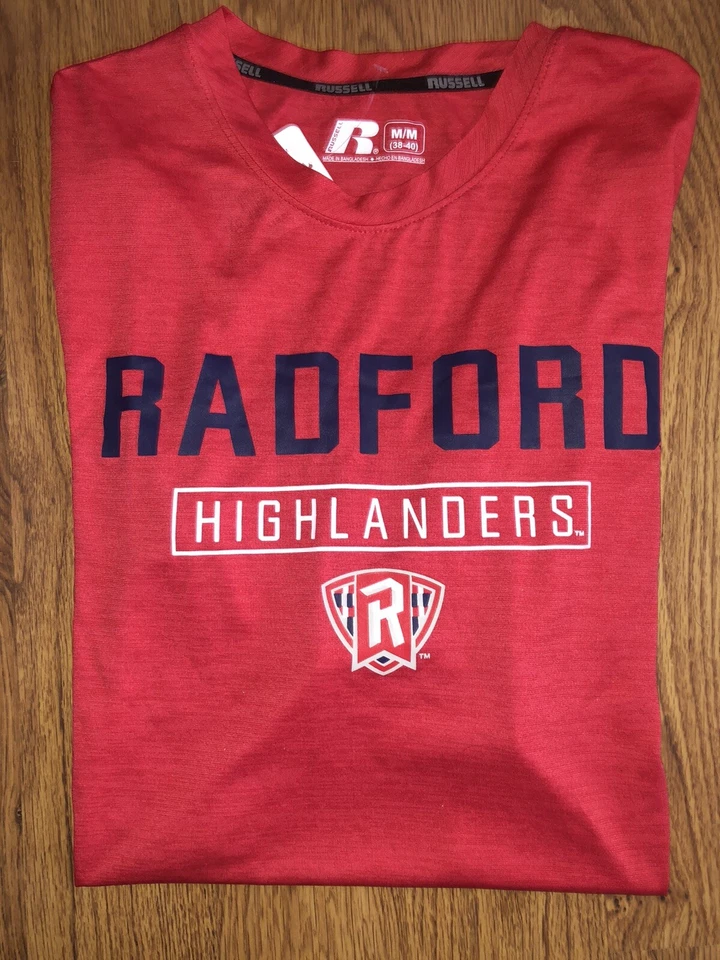 NWT Russell Athletic Radford Highlanders Mens Shirt Medium - Image 1 of 2