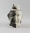 9997988-d Ens / E. Bean Porcelain Figurine Beer Mug Devil Black/White H18cm