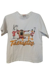Looney Tunes Taznastics 1990  s Taz Bugs Bunny Daffy Duck VTG Rare T-Shirt Size S