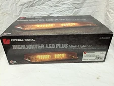 NEW Federal Signal® 454201HL-02 HighLighter LED Plus Mini Lightbar, Amber Dome