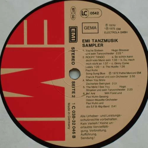 Various - Spectrum - EMI Tanzmusik Sampler LP Comp Vinyl Schallpl - Bild 4 von 4