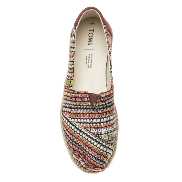 toms cherry tomato woven women's espadrilles