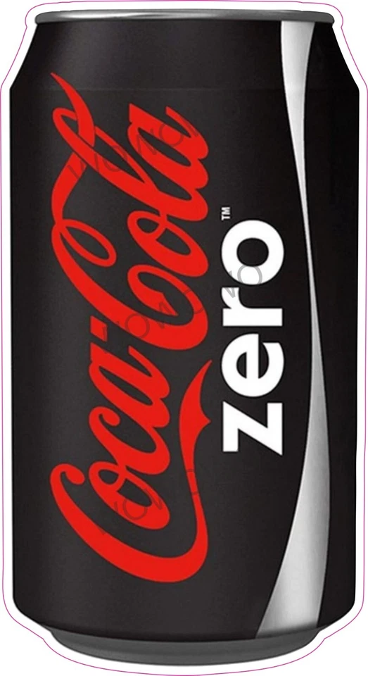 Ice cream van Coca Cola Zero can sticker fizzy drink catering trailer pop decal