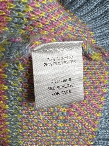 FFRESHMAN 1996 Knit Acrylic Blend Sweater Colorful Pattern Junior Size XL 16 - Picture 5 of 8