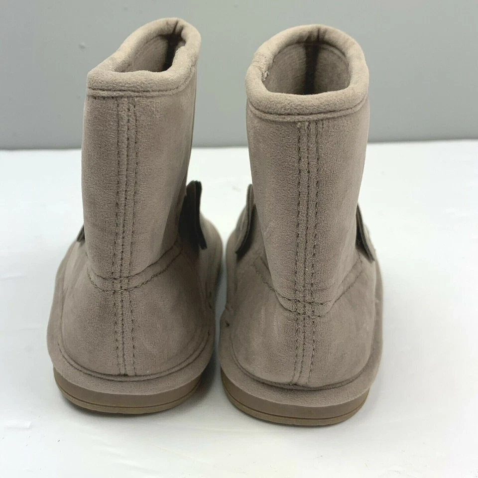 NWOT Gymboree Woodland Wonder Boots Microsuede Bear sz 4 Girls Tan Beige Animal - Изображение 4 из 4
