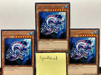 3x Levia-Dragon - Daedalus x3 Rare LED9-EN047 (Near Mint)