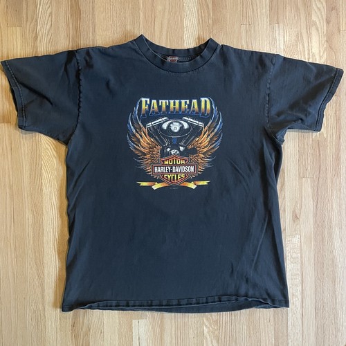 Vtg Harley Davidson Tshirt XL Thunder Mountain Fort Collins Colorado Fathead