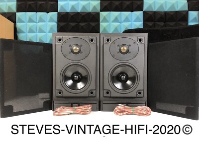 Mordaunt Short MS10i Way Bookshelf Speakers ROSEWOOD N/MINT L@@K FREE  P+P UK