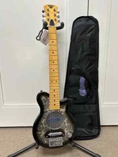 Pignose Pgg-200 Mini Electric Travel Guitar - Black Paisley W/gig Bag
