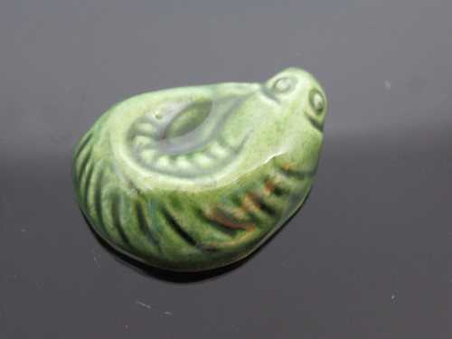 FEVE MAURIN LES INCAS POISSON ANGUILLE ENROULE VERT - Picture 2 of 5
