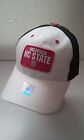 North Carolina State Wolfpack Mesh Snapback Cap White Black Red Nwt Ncaa Acc