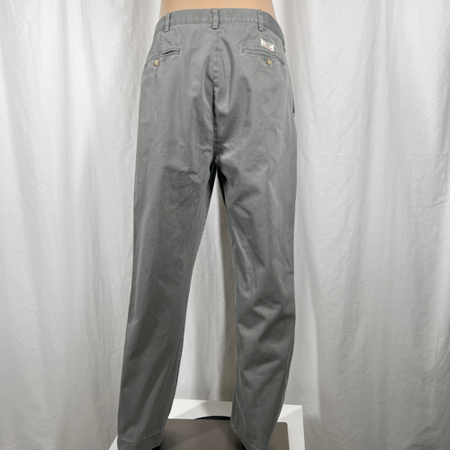 Vintage Polo Ralph Lauren Men's 36WX32L Gray Chino Pants - Picture 4 of 7