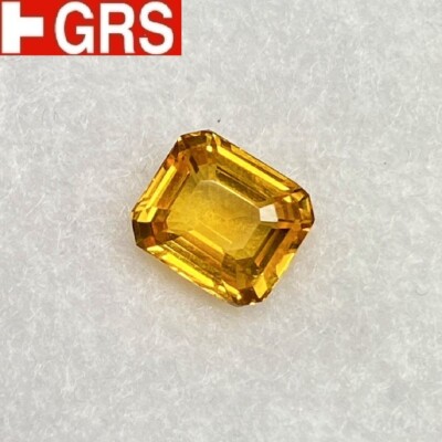 [jerseychou] Natural vivid yellow sapphire ct Sri-Lanka, GRS
