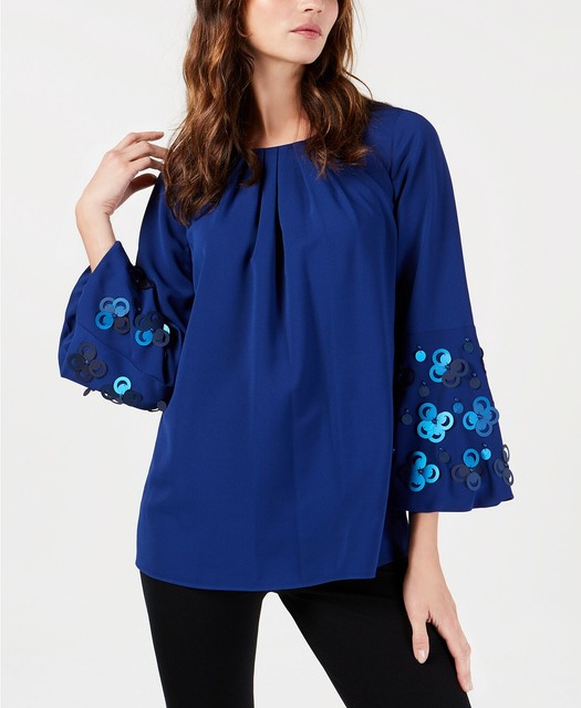 alfani bell sleeve blouse