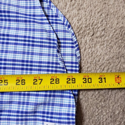 Chemise Vineyard Vines homme petit bleu à carreaux coupe slim Murray Preppy extérieur côtier - Photo 7/7