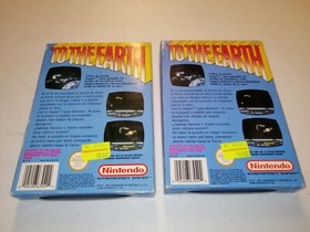 Nintendo Nes TO THE EARTH Spanish Both Version Check Photos New READ
