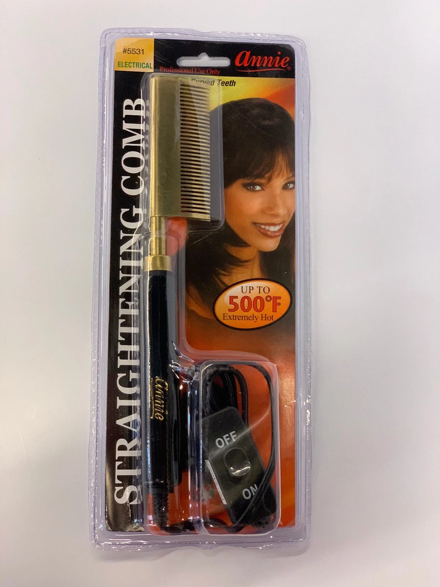 Hot Hotter Electrical Straightening Comb Medium Curved Teeth