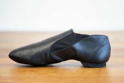 SLIP ON JAZZ SHOES - NEW Split Sole Booties BLACK or TAN Size US13 = 19.3cm - Picture 6 of 7