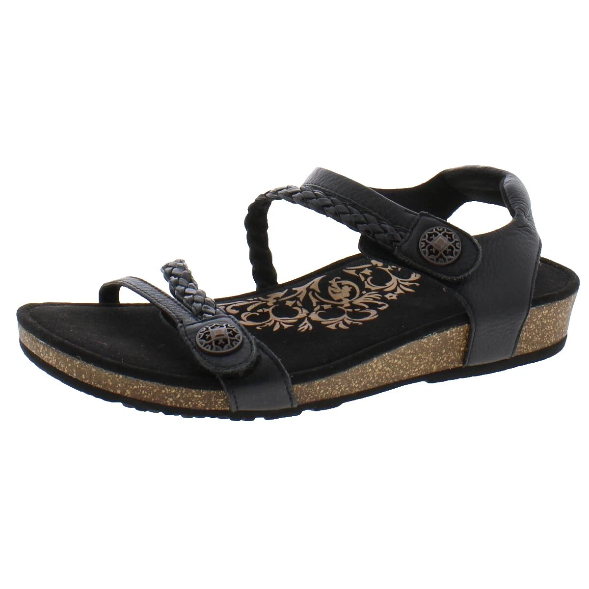 Sandalias superiores de cuero para mujer Aetrex