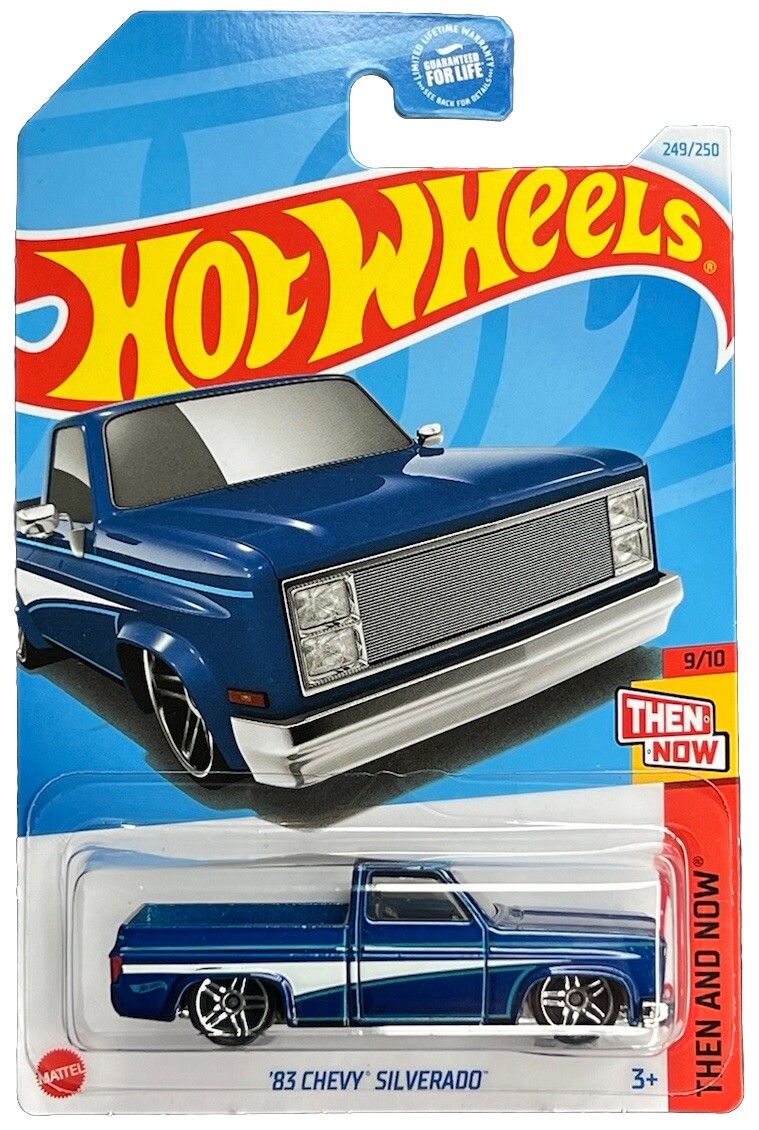 Hot Wheels ’83 CHEVY SILVERADO ３台セット 未開封 Hot Wheels 83 CHEVY SILVERADO Series HW THEN AND NOW Blue