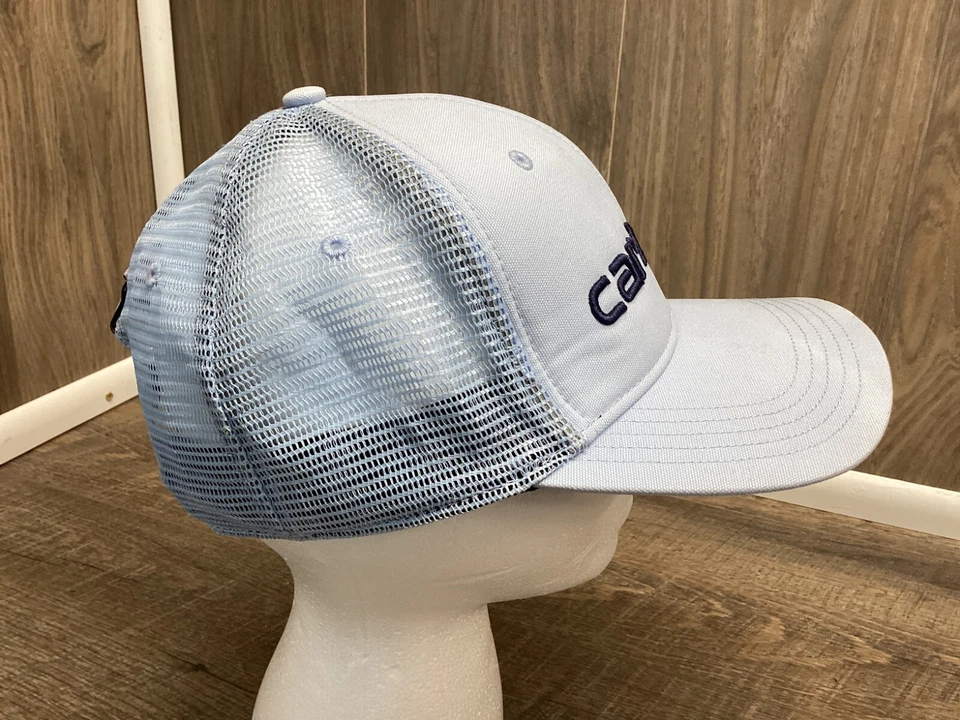Carhartt холст сетки назад логотип крышка светло синий бейсболки регулируемый шляпа открытый - Изображение 4 из 4