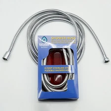 Shower Hose, PVC-Free Silicone Innerlining (Stainless Steel 9 ft)