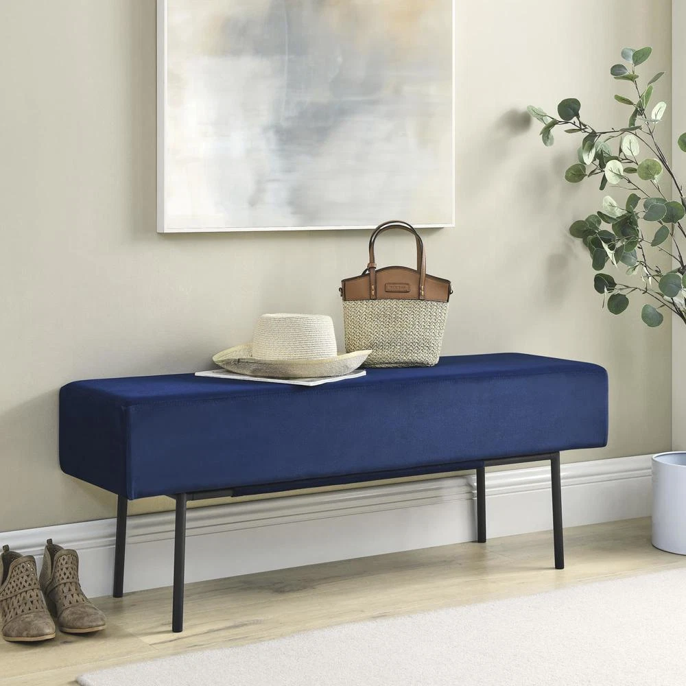 Contemporary upholstered bench discount