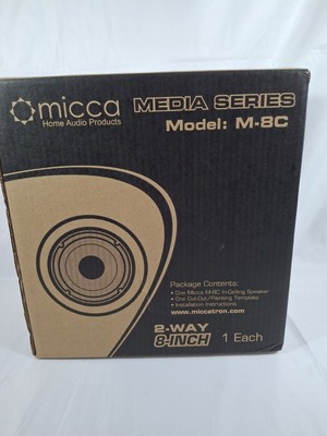 NEW Micca M-8C Media Series 8 Inch 2-Way Ceiling Speaker