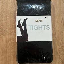 Mixit black diamond mesh black tights XL