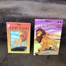 Lion King 1994 2 Book Lot Disney Simba Mufasa