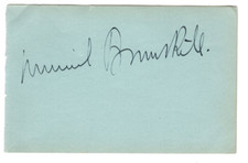 Muriel Brunskill Signed Album Page / Autographed English Opera Singer