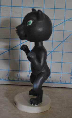 VTV BOBBLEHEAD Collectable BLOOMINGTON SOUTH PANTHERS Mascot Black Panther 7.5" - Picture 2 of 4