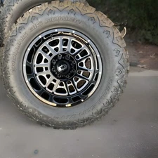 Vision Wheel Style 418 Widow Gloss Black Milled Spokes 20 X 10 & RBP Tires.