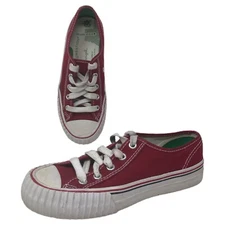 PF-Flyers Lo Reissue Sneaker Red Vintage Style Shoe Womens 6 Mens 4.5