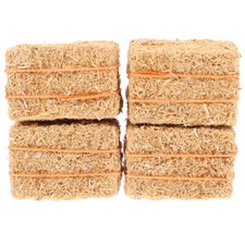 4pcs Mini Hay Bale Model for Crafts Doll House Layout Mini Haystack Decor