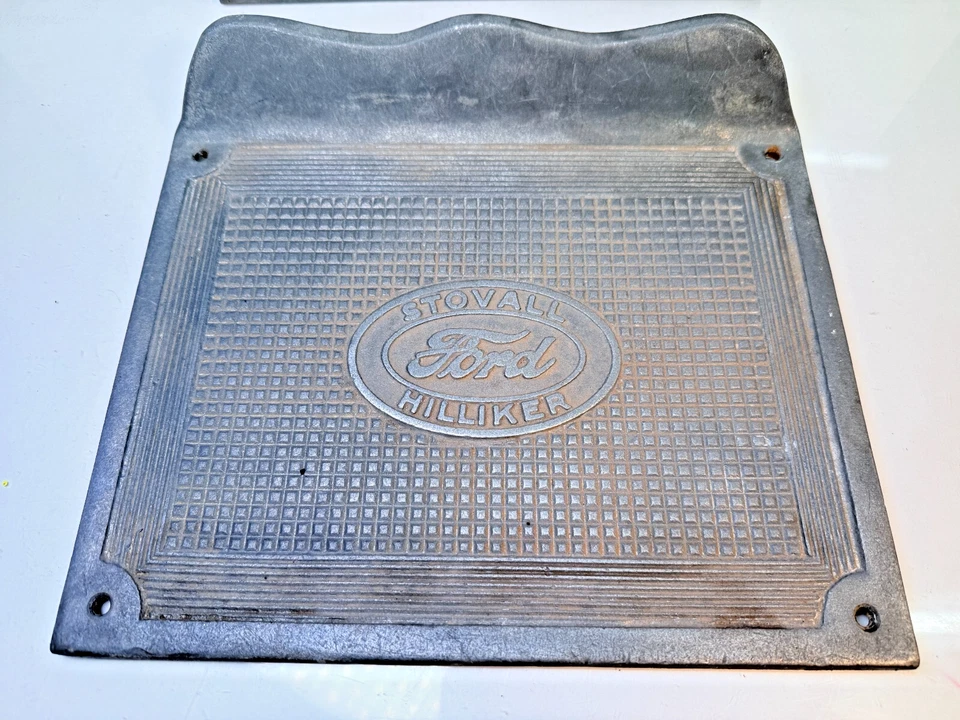 Par de placas escalonadas vintage originales STOVALL HILLIKER 1930 MODELO A - T B17-35 Foto 4 de 4