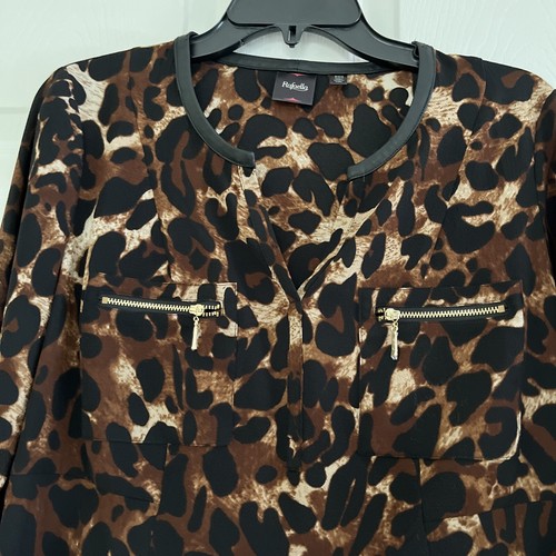 Ladies RAFAEL Cheetah Print Blouse Size Small - NWT - Picture 3 of 7