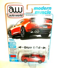 2021 AUTO WORLD 1:64 MODERN MUSCLE RED HOT 2018 CHEVY CAMARO ZL1