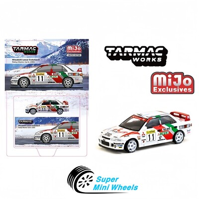#ad Tarmac Works 1:64 Mitsubishi Lancer Evolution II Rallye Monte Carlo $14.99