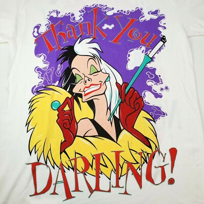 disney vintage t-shirt 101クルエラ 101 Dalmatians Cruella De Vil Vintage 90s Adult XXL Disney T