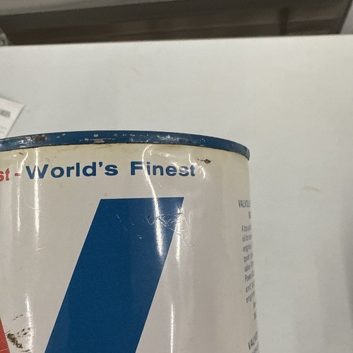 Bidone olio motore 1972 METALLO Valvoline *TUTTA LATTINA* prima al mondo, BELLE CONDIZIONI 2 - Foto 7 di 11