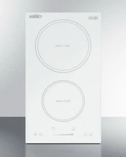 Summit 12" Wide 2-Zone Induction Cooktop SINC2B231W
