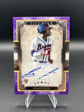 2018 Topps Five Star Ronald Acuna Jr. Purple Rookie Auto #FSA-RA #/50 Braves