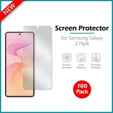 100-Pack LCD Clear Hydrogel Screen Phone Protector for Samsung Galaxy Z Flip8