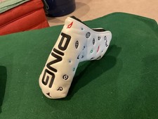 Ping White PLD Blade Putter Headcover VGC