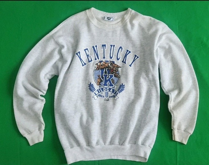 Vtg 90's University Of Kentucky UK Wildcats Crew Neck Sweatshirt Lee USA! XL